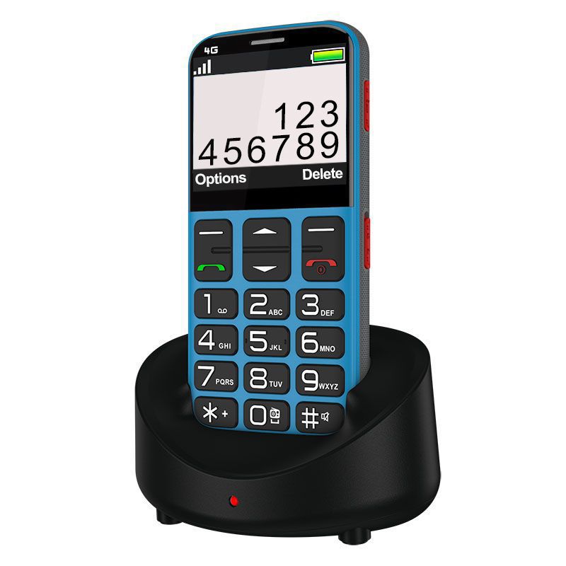 Big Button Mobile Phone with SOS Button (Blue)