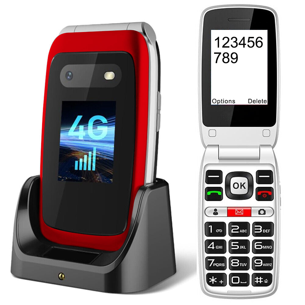 Big Button Flip Mobile Phone with SOS Button
